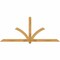 Ekena Millwork Redmond Rough Sawn Timber Gable Bracket, Western Red Cedar, 96"W x 40"H x 2"D x 4"F, 10/12 Pitch GBW096X40X0204RED00RWR - alternate 1